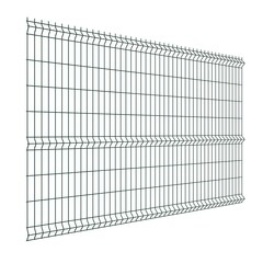 Секция заборная 3D Medium 1730х2500 мм d4 мм ячейка 55х200 мм зеленая RAL 6005 Grand Line