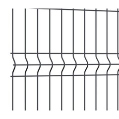Секция заборная 3D Medium 2030х2500 мм d4 мм ячейка 55х200 мм графитовый серый RAL 7024 Grand Line - фото 2