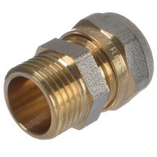 Соединитель прямой Terma 16 обж(ц) х 3/4 НР(ш) (35076)