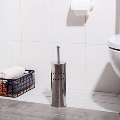 Ершик для унитаза напольный нержавеющая сталь хром (2813022) - фото 2