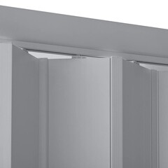 Дверь раздвижная гармошка 690-840x2020 мм серый - фото 4