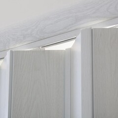 Дверь раздвижная гармошка 690-840x2020 мм ясень серый - фото 4