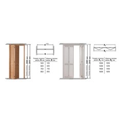 Дверь жалюзийная 703x2005 мм ясень серый - фото 2