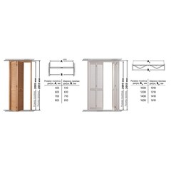 Дверь жалюзийная 503x2005 мм дуб сонома - фото 2