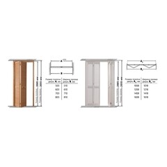 Дверь жалюзийная 603x2005 мм дуб сонома - фото 2
