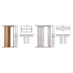 Дверь жалюзийная 703x2005 мм дуб сонома - фото 2