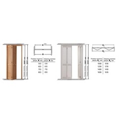 Дверь жалюзийная 803x2005 мм дуб сонома - фото 2