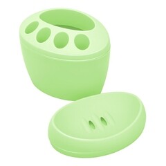 Набор аксессуаров для ванной Martika Камея 2 предмета полипропилен цвет в ассортименте - фото 3