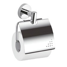Держатель для туалетной бумаги Haiba HB1703 с крышкой металл хром (539712)