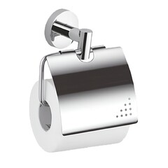 Изображение товара Держатель для туалетной бумаги Haiba HB1703 с крышкой металл хром (539712)
