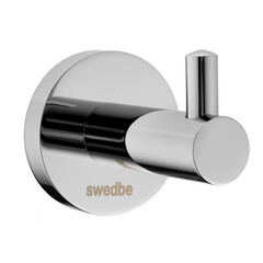 Крючок для ванной Swedbe Attribut одинарный на шуруп металл хром (9804) - фото 3