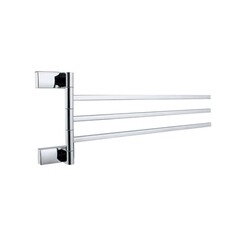 Изображение товара Полотенцедержатель Haiba HB8813 450 мм тройной поворотный на шуруп металл хром (550675)