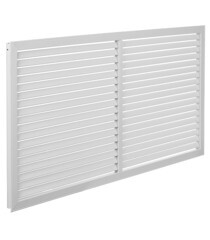 Решетка вентиляционная ПВХ Era ПР 600х1200 мм белая - фото 2