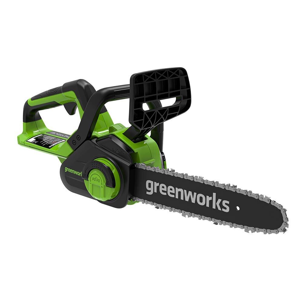 Изображение товара Пила цепная аккумуляторная Greenworks 24V G24CS25 24 В 10" шаг 3/8" паз 1,1 мм 40 звеньев Li-Ion 2Ач 1 АКБ и ЗУ (2007707UA)