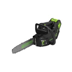 Изображение товара Пила цепная аккумуляторная Greenworks 40V GD40TCS 40 В 10" шаг 1/4" паз 1,3 мм 58 звеньев без АКБ и ЗУ (2003807)