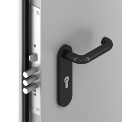 Дверь противопожарная DoorHan ДП-EI-60 глухая правая серый RAL 7035 980х2050 мм - фото 7