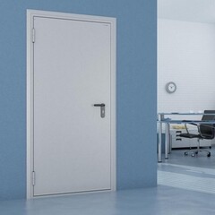 Дверь противопожарная DoorHan ДП-EI-60 глухая правая серый RAL 7035 980х2050 мм - фото 5