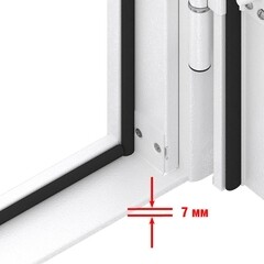 Дверь противопожарная DoorHan ДП-EI-60 глухая правая серый RAL 7035 980х2050 мм - фото 4