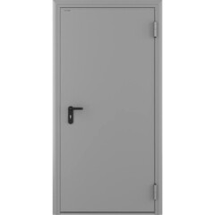 Изображение товара Дверь техническая DoorHan ДТ-60 глухая правая серый RAL 7035 980х2050 мм