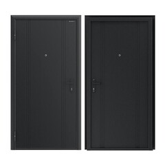 Изображение товара Дверь входная DoorHan Эко левая серый букле - серый букле 980х2050 мм