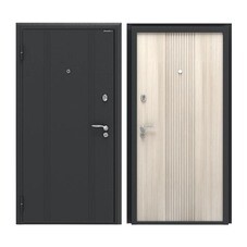 Дверь входная DoorHan Оптим Рейн левая букле - перламутр 980х2050 мм
