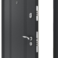 Дверь входная DoorHan Оптим Рейн левая букле - перламутр 880х2050 мм - фото 4