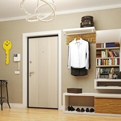 Дверь входная DoorHan Оптим Рейн левая букле - перламутр 880х2050 мм - фото 2