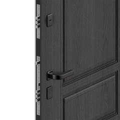 Дверь входная DoorHan Премиум Квадро левая вуддуб графит - малибу белый 880х2050 мм - фото 7