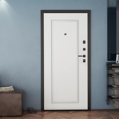 Дверь входная DoorHan Премиум Квадро левая вуддуб графит - малибу белый 880х2050 мм - фото 2