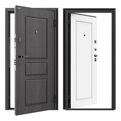 Дверь входная DoorHan Премиум Квадро правая вуддуб графит - малибу белый 980х2050 мм - фото 8