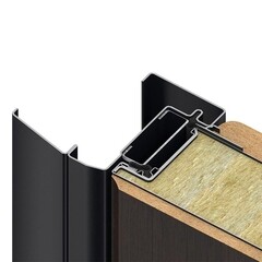 Дверь входная DoorHan Премиум Квадро правая вуддуб графит - малибу белый с зеркалом 980х2050 мм - фото 4