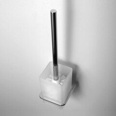 Ершик для унитаза WasserKraft Leine подвесной стекло/металл хром (5027) - фото 3