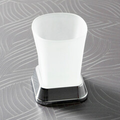 Стакан для ванной WasserKraft Amper настольный стекло матовый/металл хром (K-5428) - фото 3