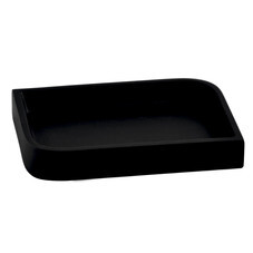 Мыльница для ванной WasserKraft Elba K-2700 настольная полирезин черная (K-2729)