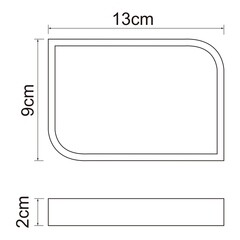 Мыльница для ванной WasserKraft Elba K-2700 настольная полирезин черная (K-2729) - фото 3