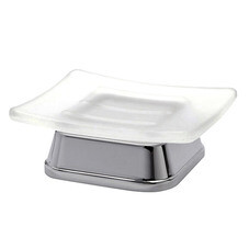 Мыльница для ванной WasserKraft Amper K-5400 настольная металл/стекло хром (K-5429)