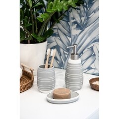 Дозатор для мыла Master House Granit настольный полирезин серый (75206) - фото 4