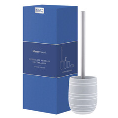 Ершик для унитаза Master House Granit напольный полирезин серый (75212) - фото 5