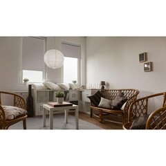 Рулонная штора блэкаут 160х250 см Decofest Плайн какао с молоком - фото 10