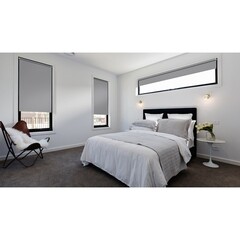 Рулонная штора блэкаут 160х250 см Decofest Плайн серая - фото 10