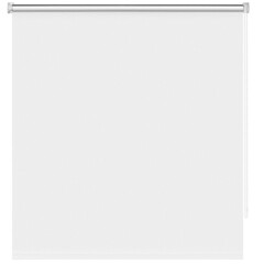 Рулонная штора блэкаут 100х250 см Decofest Плайн белая - фото 11