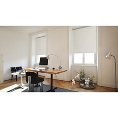 Рулонная штора блэкаут 100х250 см Decofest Плайн белая - фото 10