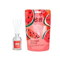 Изображение товара Аромадиффузор с палочками Diff Сочный арбуз 50 мл