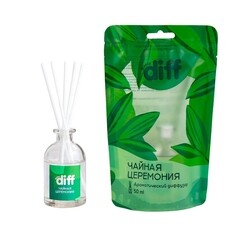 Изображение товара Аромадиффузор с палочками Diff Чайная церемония 50 мл