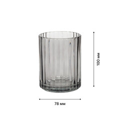 Стакан для ванной Fora Smoky Topaz настольный стекло черный (FOR-GLASS-ST044) - фото 2