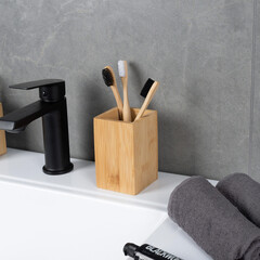 Стакан для ванной Fora Bamboo настольный бамбук (FOR-BOO044) - фото 3