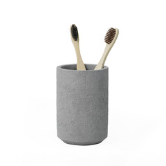 Изображение товара Стакан для ванной Fora Concrete настольный полирезин серый (FOR-CON044)