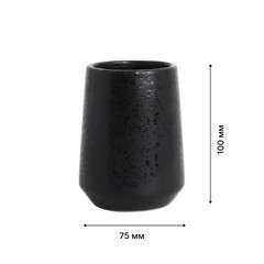 Стакан для ванной Fora Tidal настольный керамика черный (FOR-TID044) - фото 2