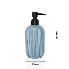 Дозатор для мыла Fora Triangle настольный полирезин серый (FOR-TRN021) - фото 2