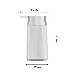 Дозатор для мыла Fora Barcelona настольный акрил белый (FOR-BAR021) - фото 2